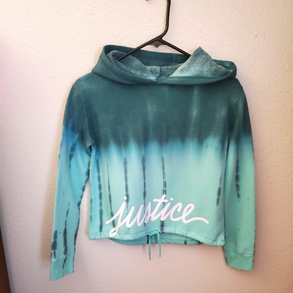 Justice tye dye hoodie